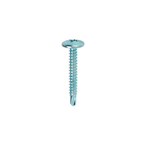 Itw Sheet Metal Screw, #8 x 1 in, Zinc Plated Steel Truss Head Phillips Drive 21508 - main
